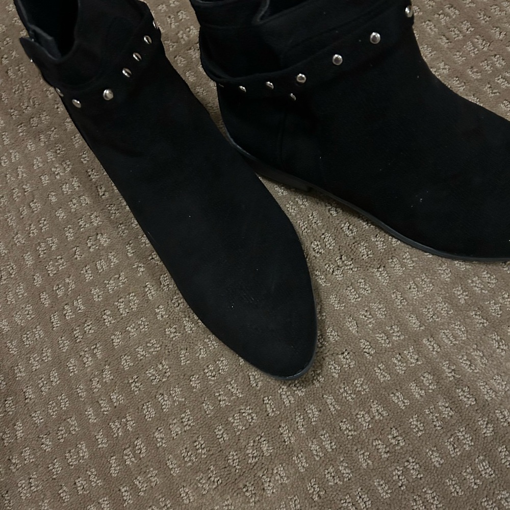 Black Studded Ankle Boots